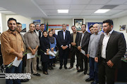 گزارش تصویری بازدید وزیر  راه و شهرسازی از پایگاه خبری به مناسبت گرامیداشت روز خبرنگار