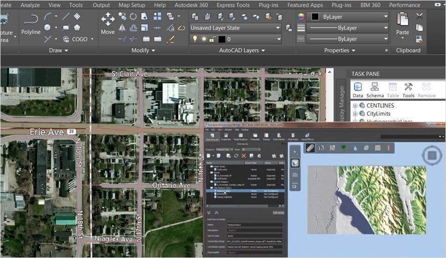نرم افزار نقشه برداری AutoCAD MAP 3D