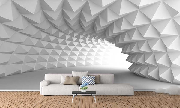 کاغذ دیواری سه بعدی تونل